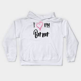 Copy of I Heart My Bernese Mountain Dog! Especially for Berner Dog Lovers! Kids Hoodie